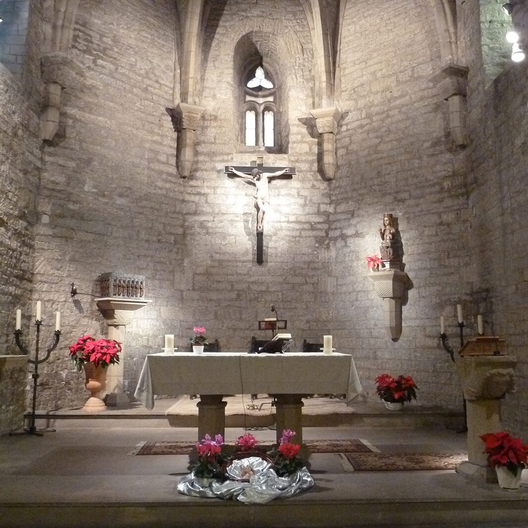Iglesia gótica de Santa Eufemia en Tiebas, Navarra