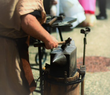 Herrero de fiesta medieval